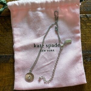 Kate spade one in a million A initial necklace
